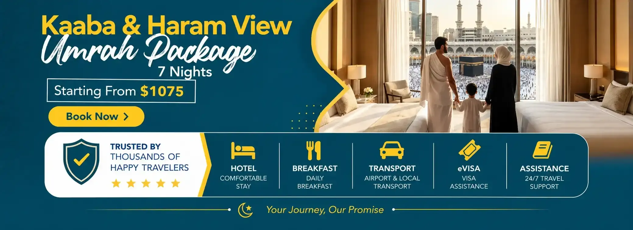 Kaaba & Haram View Umrah Package 7 Nights